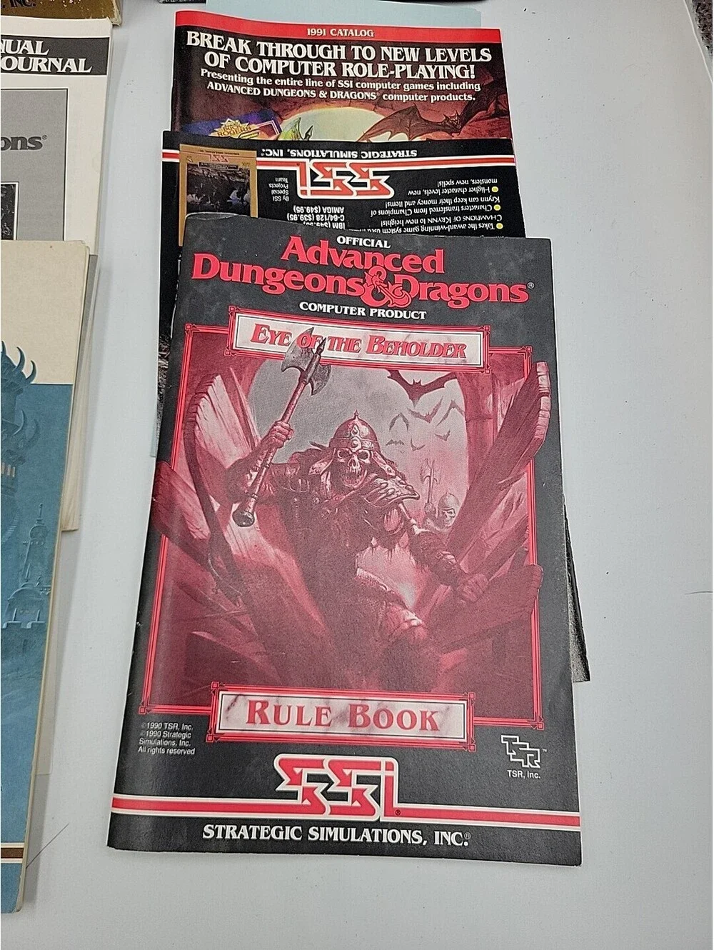 Advanced Dungeons Dragons SSI PC  Lot Eye Beholder Krynn Pools Darkness No Disks